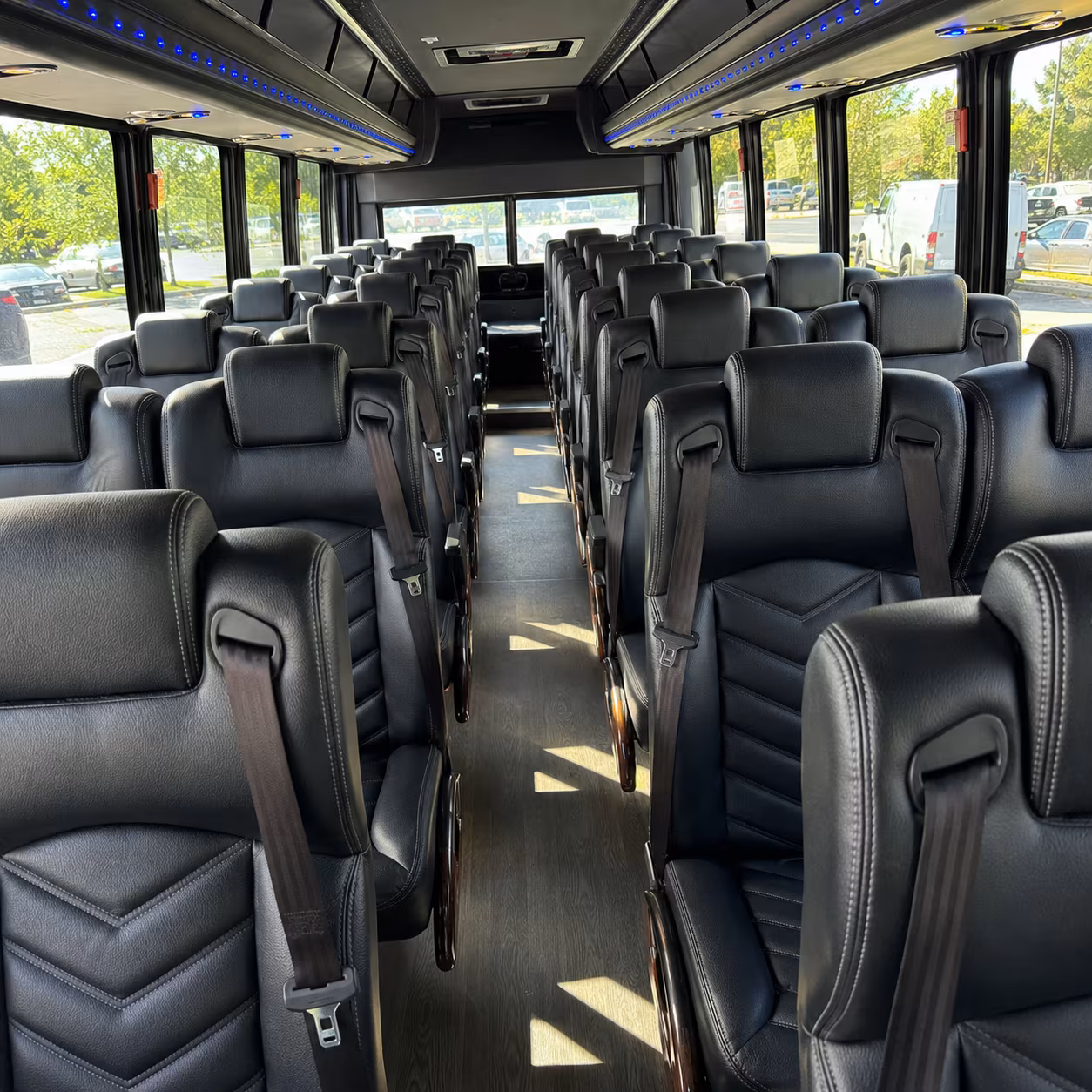 28 passenger minibus inside