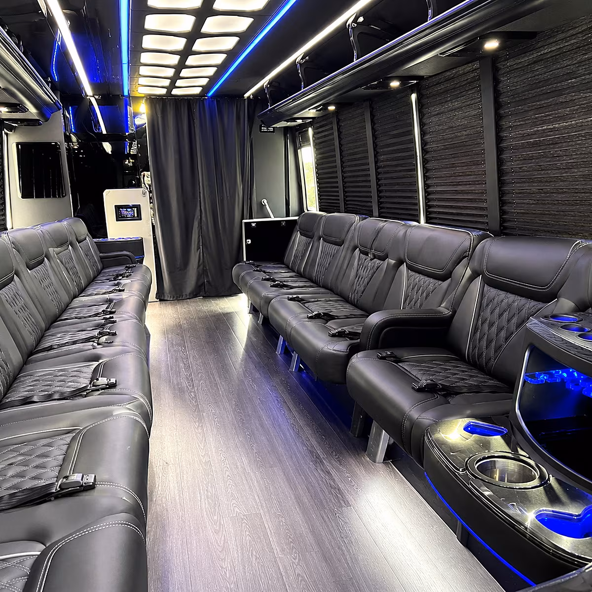 pueblo party bus rentals inside